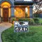 6 Pack Bulk Plastic Blue Congrats Grad Graduation Party Yard Sign